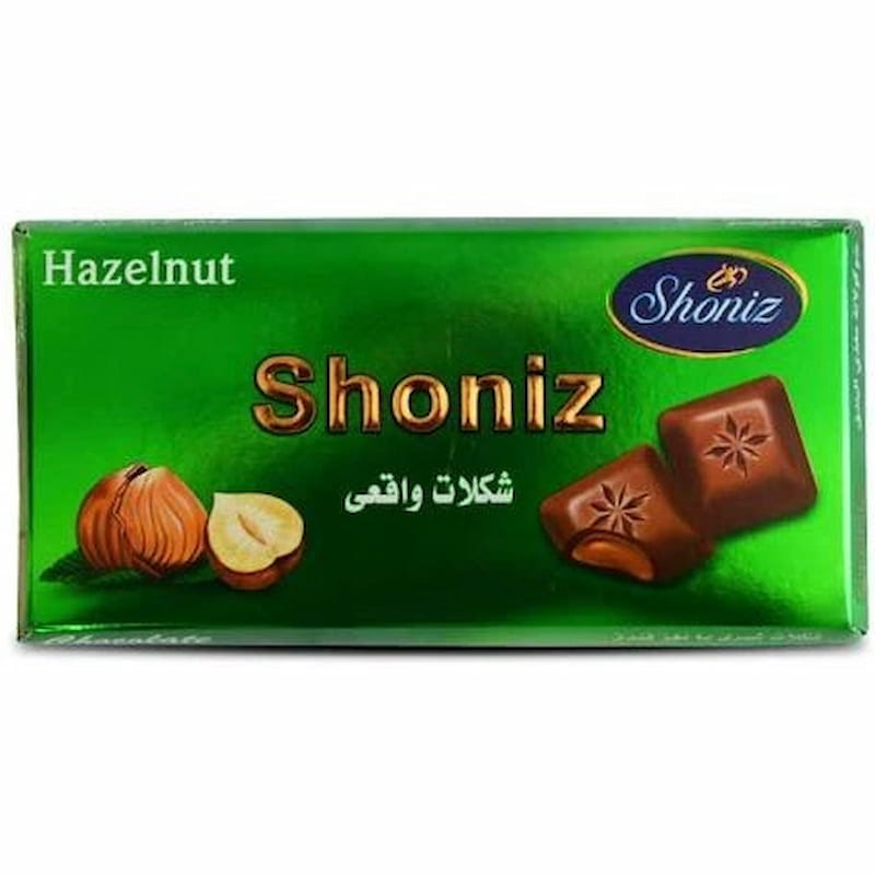 شکلات تخته ای شونیز فندقی با طعم دلنشین و ماندگار